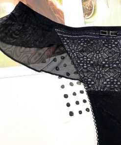 Quần lọt khe bèo ren cao cấp - Đen LK063B 8