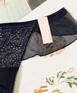 Quần lọt khe bèo ren cao cấp - Đen LK063B 7