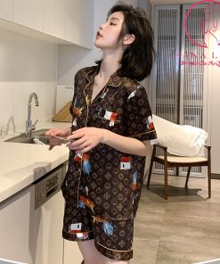 Pijama lụa tơ Gucci Card TNQN cao cấp PJ411 4 Pijama lụa tơ Gucci Card TNQN cao cấp PJ411 10