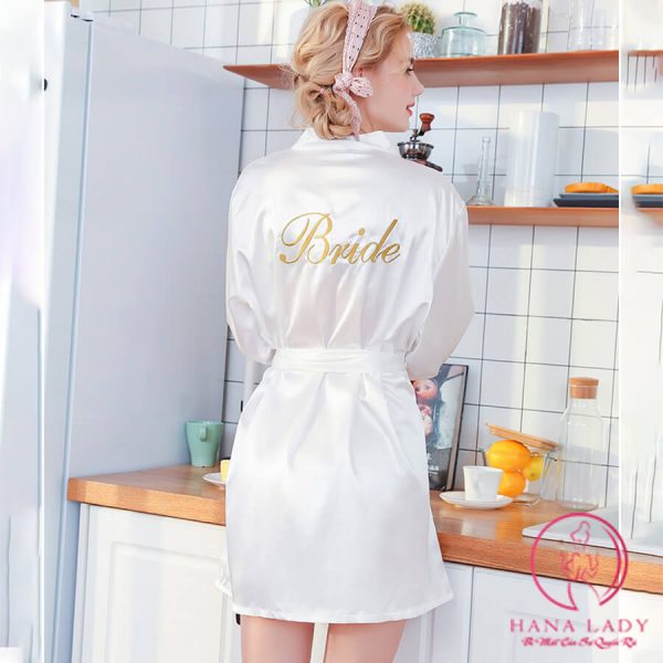 Áo choàng ngủ lụa BRIDE cô dâu cao cấp VN209 16 Áo choàng ngủ lụa BRIDE cô dâu cao cấp VN209 28
