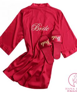 Áo choàng ngủ lụa BRIDE cô dâu cao cấp VN209 10 Áo choàng ngủ lụa BRIDE cô dâu cao cấp VN209 22