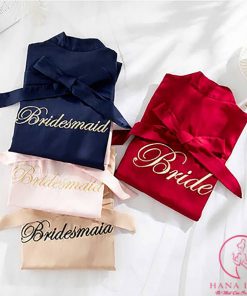 Áo choàng ngủ lụa BRIDE cô dâu cao cấp VN209 5 Áo choàng ngủ lụa BRIDE cô dâu cao cấp VN209 17