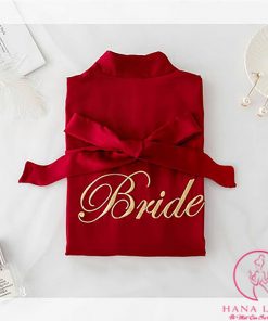 Áo choàng ngủ lụa BRIDE cô dâu cao cấp VN209 4 Áo choàng ngủ lụa BRIDE cô dâu cao cấp VN209 16