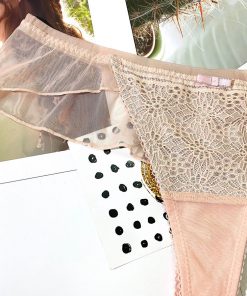 Quần lọt khe bèo ren cao cấp - hồng LK063P 9