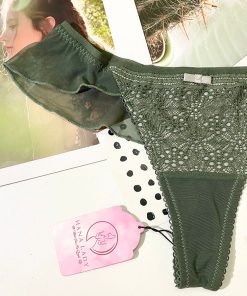 Quần lọt khe bèo ren cao cấp - Xanh LK063G 6