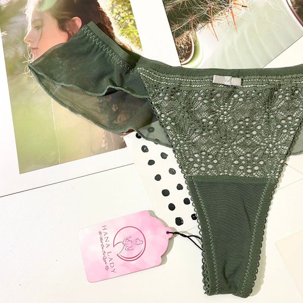Quần lọt khe bèo ren cao cấp - Xanh LK063G 9