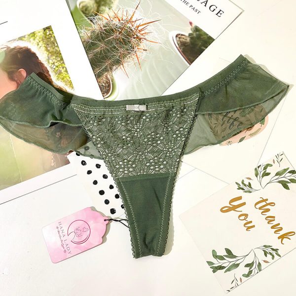 Quần lọt khe bèo ren cao cấp - Xanh LK063G 8