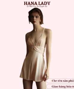 Váy ngủ lụa tơ cao cấp dây lưng sexy VN418 23