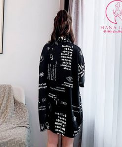 Đầm ngủ sơ mi lụa siêu cấp - Đen PJ404 6 Đầm ngủ sơ mi lụa siêu cấp - Đen PJ404 12