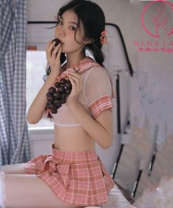 Cosplay nữ sinh croptop caro đỏ CP249 7 Cosplay nữ sinh croptop caro đỏ CP249 13