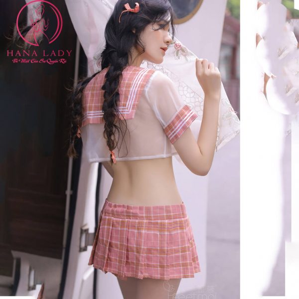 Cosplay nữ sinh croptop caro đỏ CP249 9 Cosplay nữ sinh croptop caro đỏ CP249 15