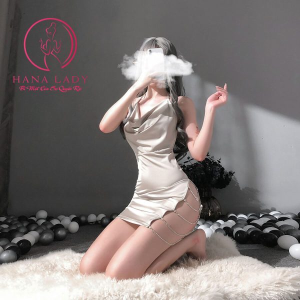 Váy ngủ xẻ tà dây xích sexy VN421 12 Váy ngủ xẻ tà dây xích sexy VN421 20