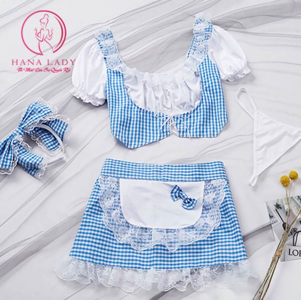 Cosplay hầu gai caro hở mông sexy CP032 11 Cosplay hầu gai caro hở mông sexy CP032 18