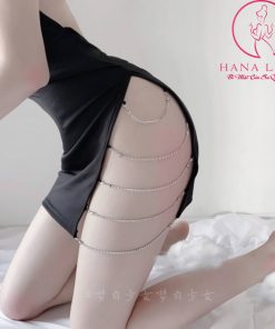 Váy ngủ xẻ tà dây xích sexy VN421 6 Váy ngủ xẻ tà dây xích sexy VN421 14