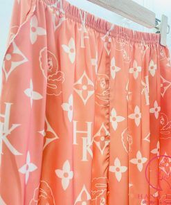 Pijama lụa họa tiết Chanel sang chảnh viền chữ siêu style - xanh PJ459BL 10 Pijama lụa họa tiết Chanel sang chảnh viền chữ siêu style - xanh PJ459BL 19