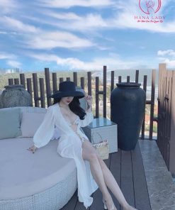 Áo choàng ngủ voan tơ dáng dài sang chảnh BN120 16