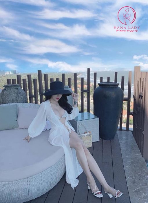 Áo choàng ngủ voan tơ dáng dài sang chảnh BN120 18