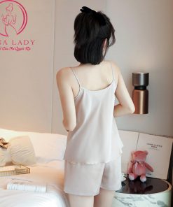 Bộ ngủ lụa tơ 2 dây cao cấp basic VN431 3 Bộ ngủ lụa tơ 2 dây cao cấp basic VN431 8