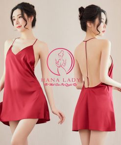 Váy ngủ lụa sexy dây lưng cao cấp VN424 9