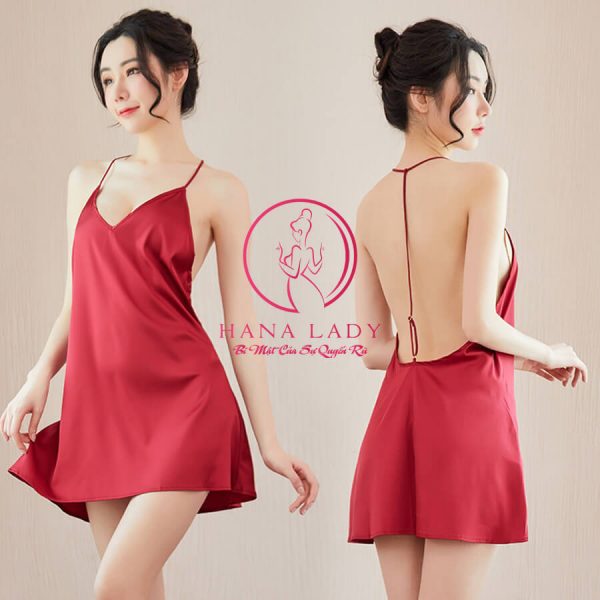 Váy ngủ lụa sexy dây lưng cao cấp VN424 14