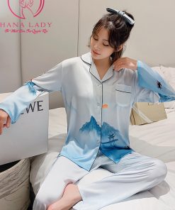 Pijama lụa tơ cao cấp ombre tiên cảnh PJ467 5 Pijama lụa tơ cao cấp ombre tiên cảnh PJ467 11