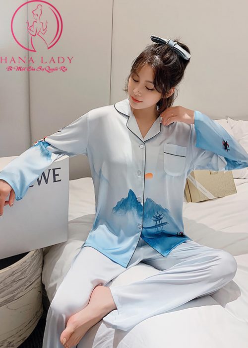 Pijama lụa tơ cao cấp ombre tiên cảnh PJ467 9 Pijama lụa tơ cao cấp ombre tiên cảnh PJ467 15