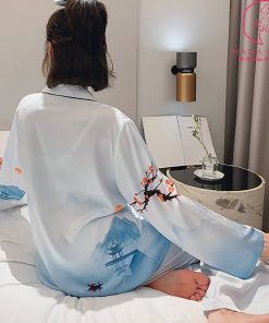 Pijama lụa tơ cao cấp ombre tiên cảnh PJ467 3 Pijama lụa tơ cao cấp ombre tiên cảnh PJ467 9