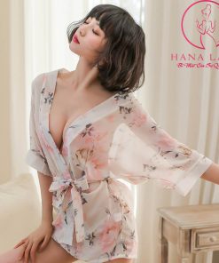 Áo choàng lụa voan hoa cao cấp quyến rũ VN426 10