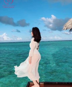 Áo choàng ngủ voan tơ dáng dài sang chảnh BN120 15