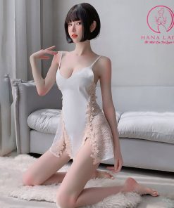 Váy ngủ lụa tơ cao cấp phối ren hông gợi cảm VN427 7 Váy ngủ lụa tơ cao cấp phối ren hông gợi cảm VN427 14