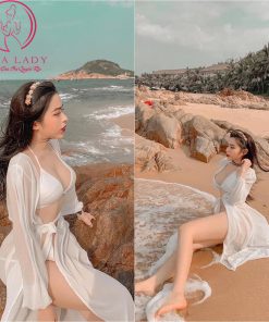 Áo choàng ngủ voan tơ dáng dài sang chảnh BN120 13