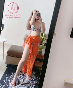 Chân váy choàng ngoài bikini hoa cam sang chảnh BN113 6 Chân váy choàng ngoài bikini hoa cam sang chảnh BN113 11