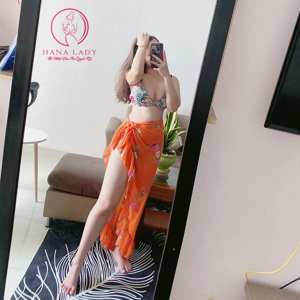 Chân váy choàng ngoài bikini hoa cam sang chảnh BN113 7 Chân váy choàng ngoài bikini hoa cam sang chảnh BN113 12