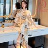Pijama lụa cánh tiên cao cấp họa tiết sang chảnh PJ474 2 Pijama lụa cánh tiên cao cấp họa tiết sang chảnh PJ474 2