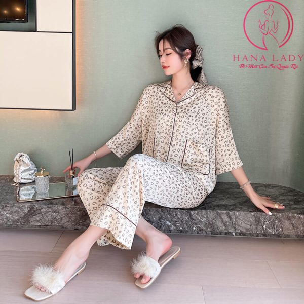 Pijama lụa tơ đồ mặc nhà cánh tiên cao cấp PJ473 10