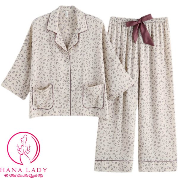 Pijama lụa tơ đồ mặc nhà cánh tiên cao cấp PJ473 12