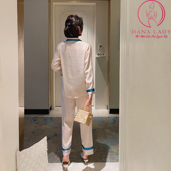 Pijama lụa tơ phối viện họa tiết nhí cao cấp PJ478 7 Pijama lụa tơ phối viện họa tiết nhí cao cấp PJ478 11