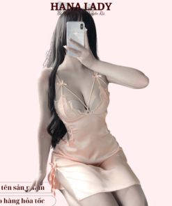 Váy ngủ lụa kèm choàng phối ren cao cấp VN442 12 Váy ngủ lụa kèm choàng phối ren cao cấp VN442 28