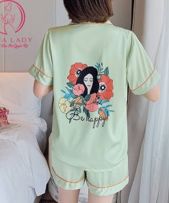 Pijama lụa tơ cao cấp túi phối sang chảnh PJ490 15
