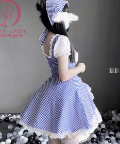 Cosplay hầu gái caro Lolita siêu cute CP262 11