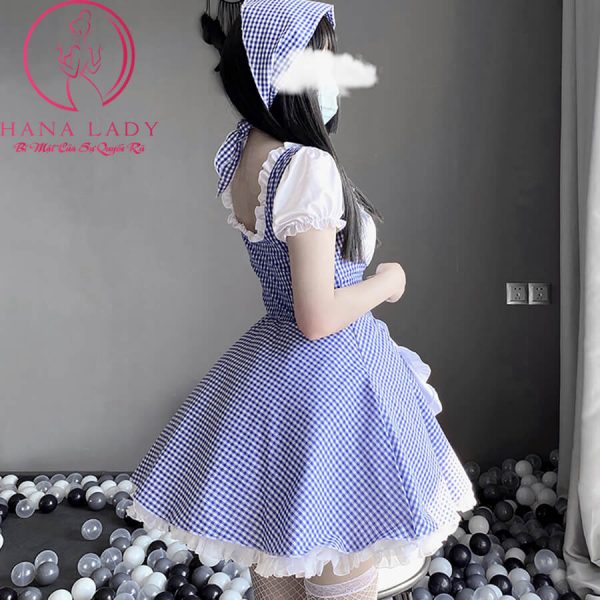 Cosplay hầu gái caro Lolita siêu cute CP262 15