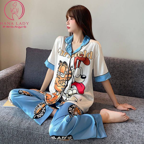 Pijama lụa tơ họa tiết hoạt hình cao cấp PJ500 7 Pijama lụa tơ họa tiết hoạt hình cao cấp PJ500 12