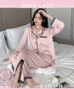 Pijama đồ ngủ lụa phối ren ống xẻ cao cấp PJ506 22 Pijama đồ ngủ lụa phối ren ống xẻ cao cấp PJ506 45