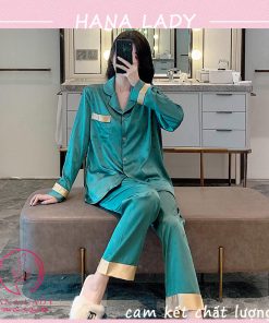 Pyjama lụa cao cấp bọa tiết tím PJ505 11