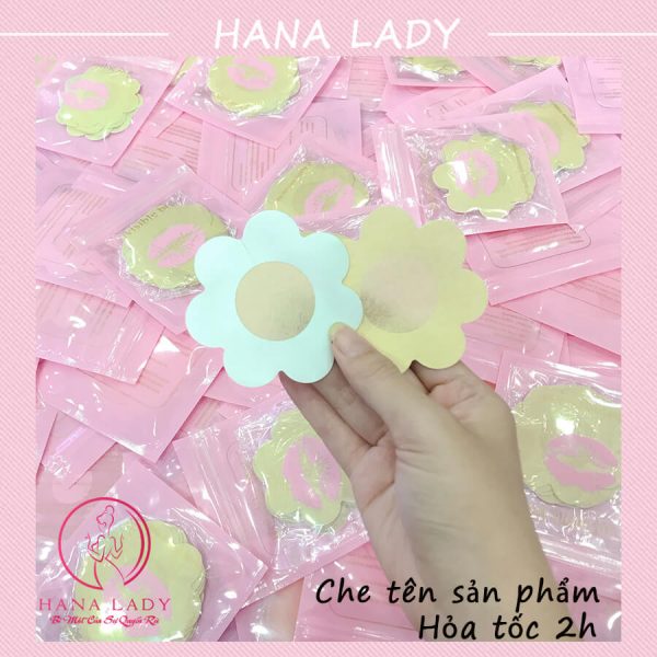 Miếng dán ngực - dán nhủ hoa giấy 10 miếng hình hoa DT013 14
