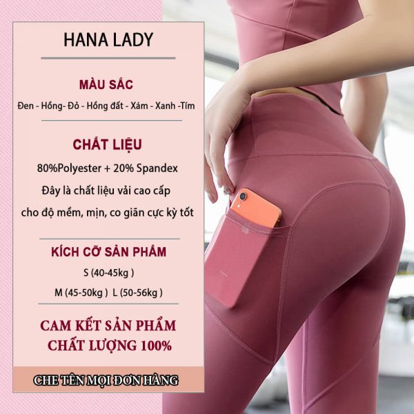 Quần tập gym, yoga poly có túi cao cấp QG01 14 Quần tập gym, yoga poly có túi cao cấp QG01 26