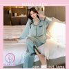 Pijama đồ ngủ lụa phối ren ống xẻ cao cấp PJ506 1