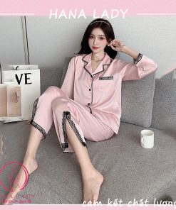 Pijama đồ ngủ lụa phối ren ống xẻ cao cấp PJ506 18 Pijama đồ ngủ lụa phối ren ống xẻ cao cấp PJ506 41