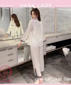 Pijama đồ ngủ lụa phối ren ống xẻ cao cấp PJ506 14 Pijama đồ ngủ lụa phối ren ống xẻ cao cấp PJ506 37