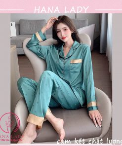 Pyjama lụa cao cấp bọa tiết tím PJ505 15